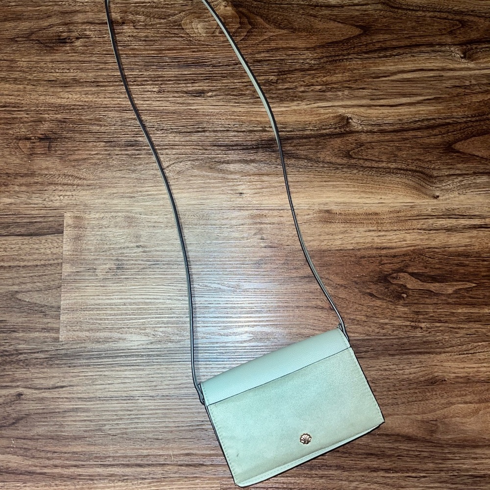 H&M sage green mini purse